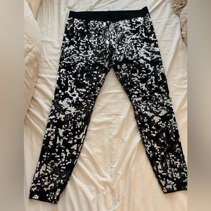 Sequin + Velour Straight Leg Legging